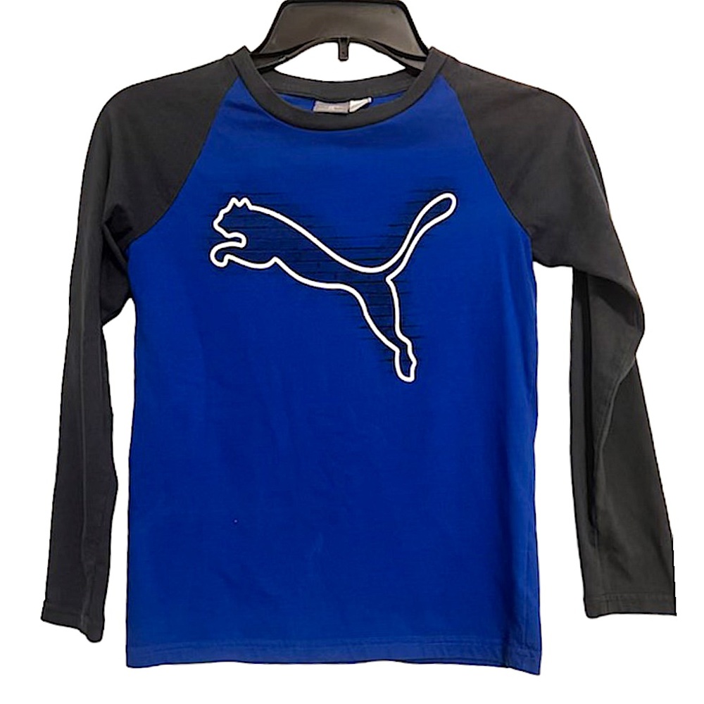 Puma Boys Longsleeve Baseball Crewneck Tee